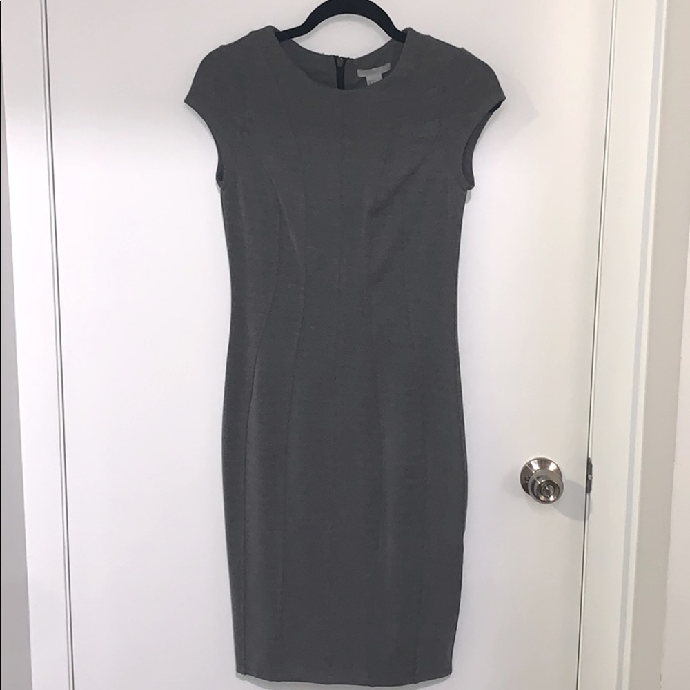 H&M bodycon gray dress